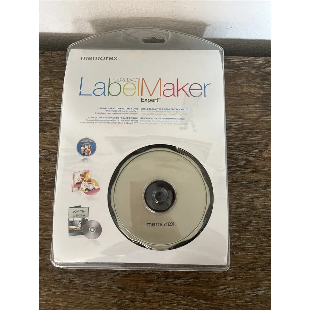 Memorex CD DVD Label Maker Expert w 138 Labels Software Sealed New